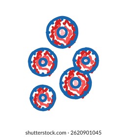 Pieza de Vector de dibujo de icono de doodle de fresa. Pieza de signo de fresa. Ilustración de símbolo aislado