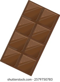piece of sweet chocolate illustration