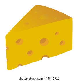 Piece of swiss cheese