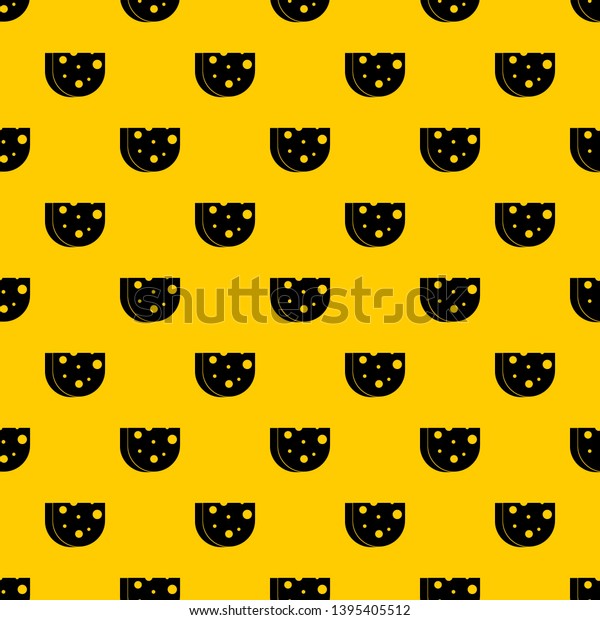 Piece Swiss Cheese Pattern Seamless Vector Stock Vector (Royalty Free ...