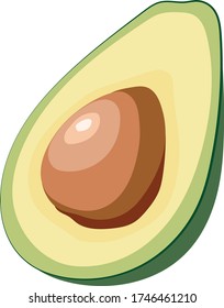 A piece of tasty avocado
