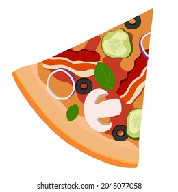 253 Triangular pizza slice icon Images, Stock Photos & Vectors ...