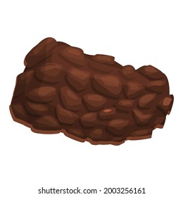 Piece truffle icon cartoon vector. Mushroom fungus. Cooking fungi