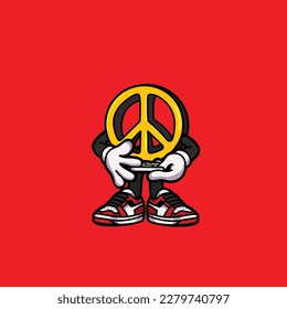 piece vector hold joint nug weed cartoon