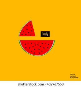 Piece of watermelon. 