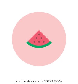 piece of watermelon flat design icon