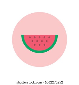 piece of watermelon flat design icon