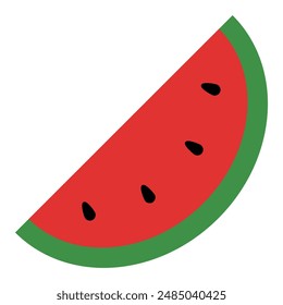 Piece of watermelon flat icon 