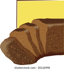  pieces of chocolate cake	