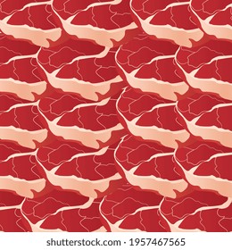 Pieces of fresh meat for the print, texture in volume, textiles, decor