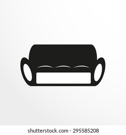 Pieces of furniture. Sofa. Vector illustration.