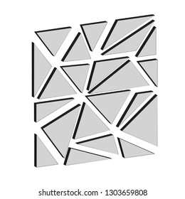 Pieces of glass vector graphics