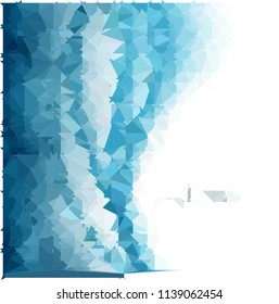 pieces of ice abstraction background for flyer and website