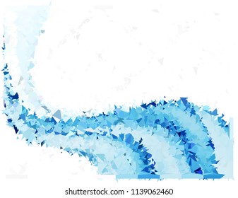pieces of ice abstraction background for flyer and website