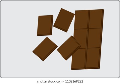 pieces of milk chocolate