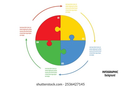 Puzzleteile Infografik. Puzzleteile, Vektorsatz. Puzzle-Puzzle auf weißem Hintergrund. Puzzleteile. Vektorgrafik