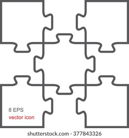 Pieces Of The Puzzle Linear Icon