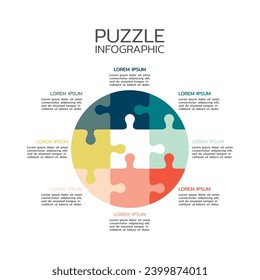 Pieces puzzle squares diagram. Squares business presentation infographic. 9 steps, parts, pieces of process diagram. Section compare banner. Jigsaw puzzle info graphic. Marketing strategy.