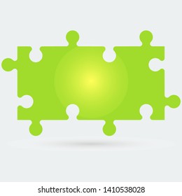 Pieces puzzles illustration. Section compared banner background.Vector Design

