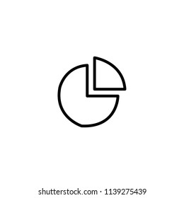 Pie-chart vector icon
