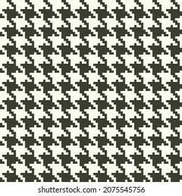 Pied de Poule nahtloses Muster. Abstraktes geometrisches Textildesign. Klassisches Hahnenzahn-Stoffdesign.