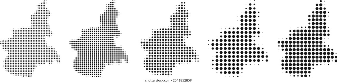 Piedmont Italy map halftone in different sizes.eps
