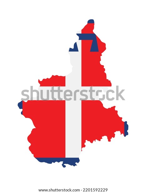 Piedmont Vector Map Silhouette Illustration Isolated Stock Vector ...