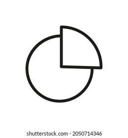Pie-Graph. Graph Related Vector Line Icon 