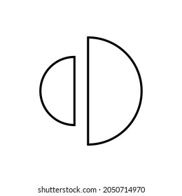 Pie-Graph. Graph Related Vector Line Icon 