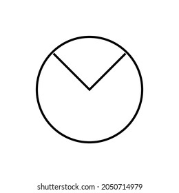 Pie-Graph. Graph Related Vector Line Icon 