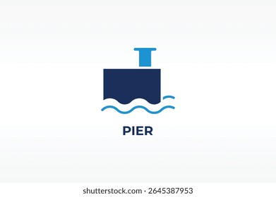 PIER vector, icon or logo sign isolated symbol illustration