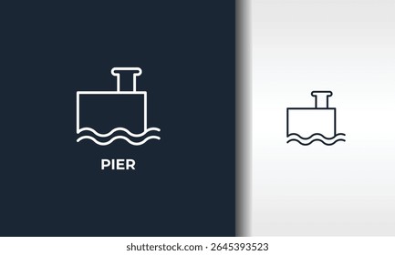 Pier Vector, Icon Or Logo Sign Isolated Symbol Illustration