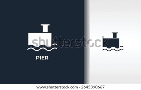 Pier Vector, Icon Or Logo Sign Isolated Symbol Illustration