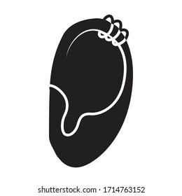 Piercing of ear vector icon.Black vector icon isolated on white background piercing of ear .