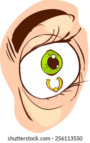 piercing and eye