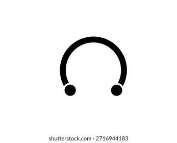 Icono de perforación aislado sobre fondo blanco.