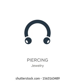 Piercing Icon Vector. Trendy Flat Piercing Icon From Jewelry Collection Isolated On White Background. Vector Illustration Can Be Used For Web And Mobile Graphic Design, Logo, Eps10