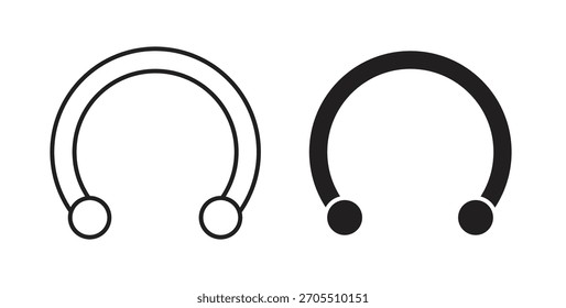 Ícones de perfuração para uso web design,ilustração logo.Symbol.