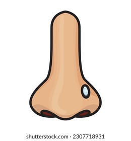 Piercing of nose vector icon.Color vector icon isolated on white background piercing of nose.