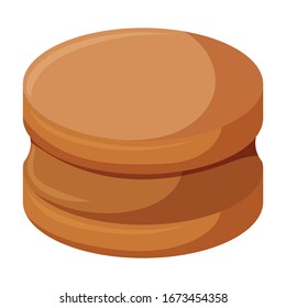 Pierna del icono del vector de conexión.Icono del vector de animación aislado en fondo blanco