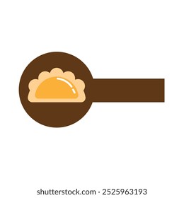 pierogi logo design illustration suitable to your business