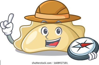 Pierogi stylized Explorer having a with compass