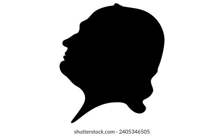 Pierre Corneille, schwarz, einzelne Silhouette