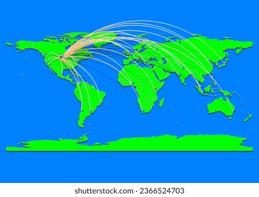 Pierre, United States of America map - Concept map for Pierre, United States of America on World map. Suitable for export concepts. File is suitable for digital editing and prints of all sizes.