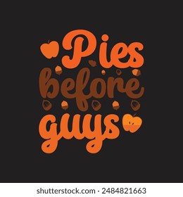 Pies before guys vector design