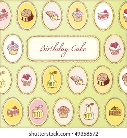 Pies cakes and fruit