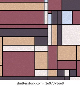 Piet Mondrian Style Computational Generative Art background illustration