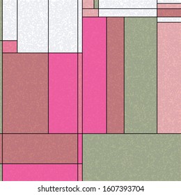 Piet Mondrian Style Computational Generative Art background illustration