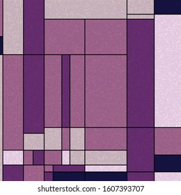 Piet Mondrian Style Computational Generative Art background illustration