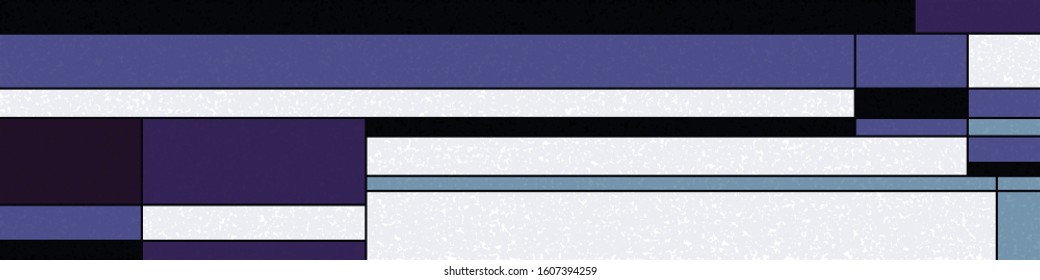 Piet Mondrian Style Computational Generative Art background illustration
